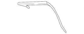 Right trunk lid seal Mercedes W213 E 17-23 on the body