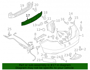 Mazda6 09-13 Rear Bumper Absorber