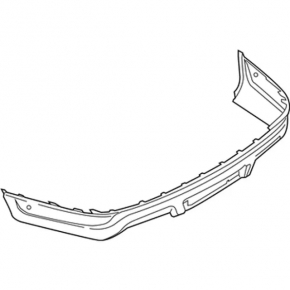 Rear bumper lower part Ford Explorer 18-19 rest for 6 parking sensors