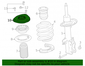 Front Right Shock Absorber Support Ford Escape MK4 20-24