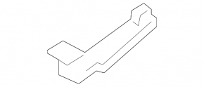 Lower left plastic TV mount for Porsche Cayenne 19-26