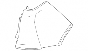 Rear bumper bare right Honda CRV 17-22