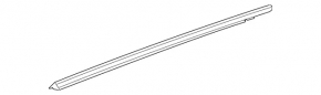 Molding door-glass center front left Mercedes CLA 14-19 chrome