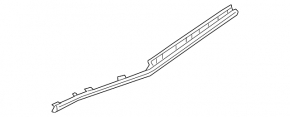 Front panel trim right VW Jetta 19 - black with backlight, broken fastening