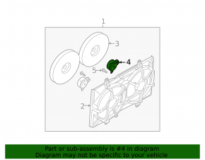 Cooling Fan Motor Left Infiniti FX35 03-08
