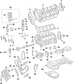 Right cylinder head assembly Mercedes W221 S500 S550 M273 5.5