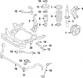 Upper control arm, front left, BMW X6 E71 08-14