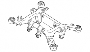 Rear subframe BMW 5 G30 17-23