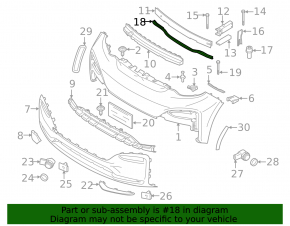 Front bumper reinforcement lower BMW i3 14-20