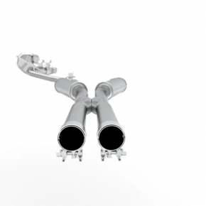 Muffler middle and rear part with barrel right Dodge Challenger 09-16 3.6