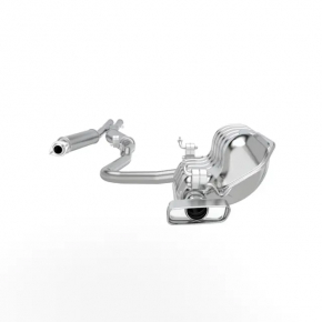 Muffler middle and rear part with barrel right Dodge Challenger 09-16 3.6