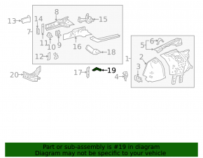 Front subframe burdock left Lexus GS300 GS350 GS430 GS450h 06-11 AWD