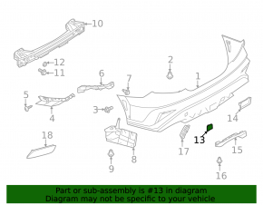 Subaru WRX 2022-2026 Rear Bumper Tow Hook Cap