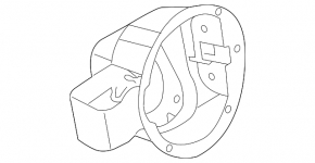 Kia Sorento 10-15 Fuel Filler Door Housing