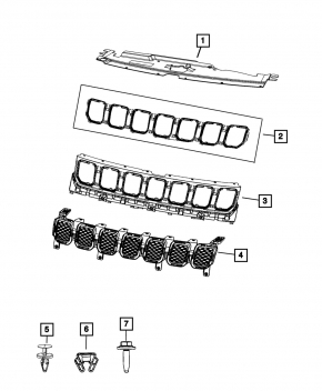 Jeep Compass 22-26 Trailhawk Grille Base