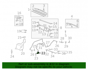 07-13 Acura MDX Windshield Washer Motor
