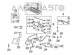 07-13 Acura MDX Windshield Washer Motor