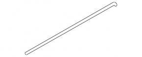 Upper rear right door molding for Kia Sorento 21-23 HEV, PHEV, chrome