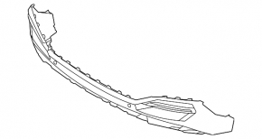Kia EV6 22-26 bare rear bumper, lower part, for parking sensors, GT, GT-Line