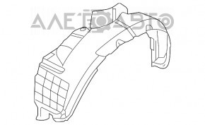 Front right mudguard Hyundai Tucson 05-09 TYC