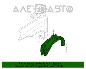 Front right mudguard Hyundai Tucson 05-09 TYC