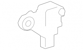 Airbag sensor in the center pillar left Nissan Leaf 18-
