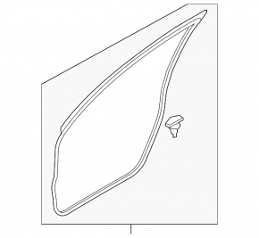 Front right door seal Mazda CX-30 20-