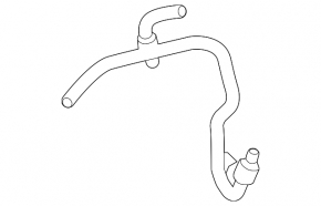 Cooling pipe return tank-head Ford Edge 15- 2.0T