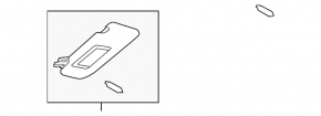 Left visor Mazda CX-5 20-25 gray, without backlight