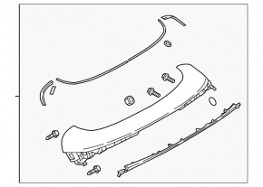 Mazda CX-5 22-25 Trunk Door Spoiler