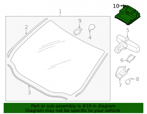 Ford Edge 19 lane keeping camera - windshield mount