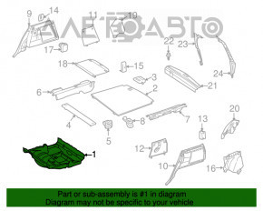 Trunk tray Mercedes W164 ML