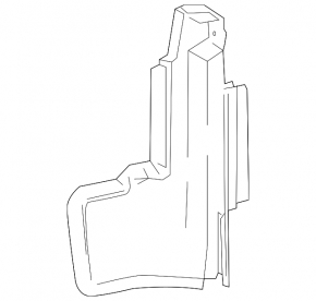 Right radiator deflector for Toyota C-HR 18-19