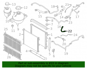Cooling system hose BMW X3 G01 18- 2.0T
