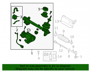 Steering rack VW Beetle 12-19 1.8, 2.0T EPS