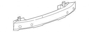 Rear Bumper Reinforcement Chevrolet Impala 14-20