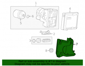 ABS bracket Chevrolet Volt 11-15