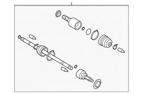 Drive axle shaft rear right Subaru Forester 2013 SH
