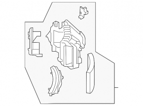 The bare heater housing of the Volvo XC60 18-25