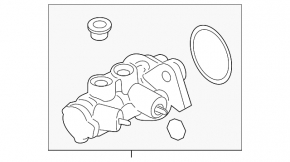 Master brake cylinder with reservoir BMW i3 14-20