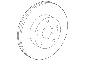 Brake disc front right Lexus IS250 06-13