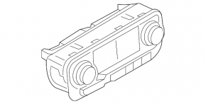 Rear row climate control control Audi Q7 16-