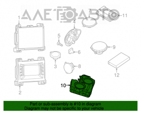 Subwoofer Dodge Challenger 15-23 rest