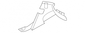 Underbody protection rear right BMW 5 F10 11-16