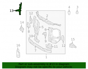 Lexus GX460 14-23 hood lock bracket