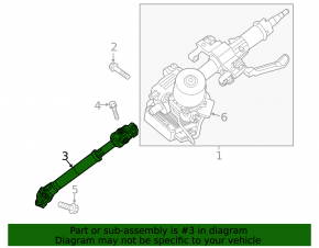 Steering cardan shaft Kia Forte 4d 14-16 prerest