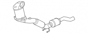 Intake pipe with catalytic converter VW Tiguan 18- awd, type 2