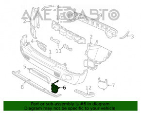 Jeep Renegade 15- Rear Bumper Tow Hook Cap
