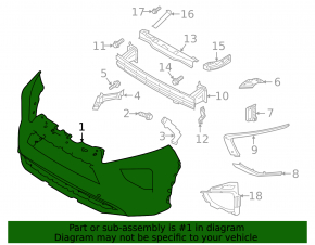 Mitsubishi Eclipse Cross 2022-25 front bumper
