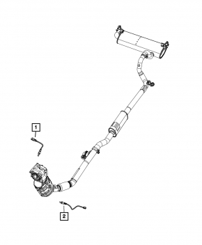 Lambda probe first Jeep Cherokee KL 19-23 2.0T